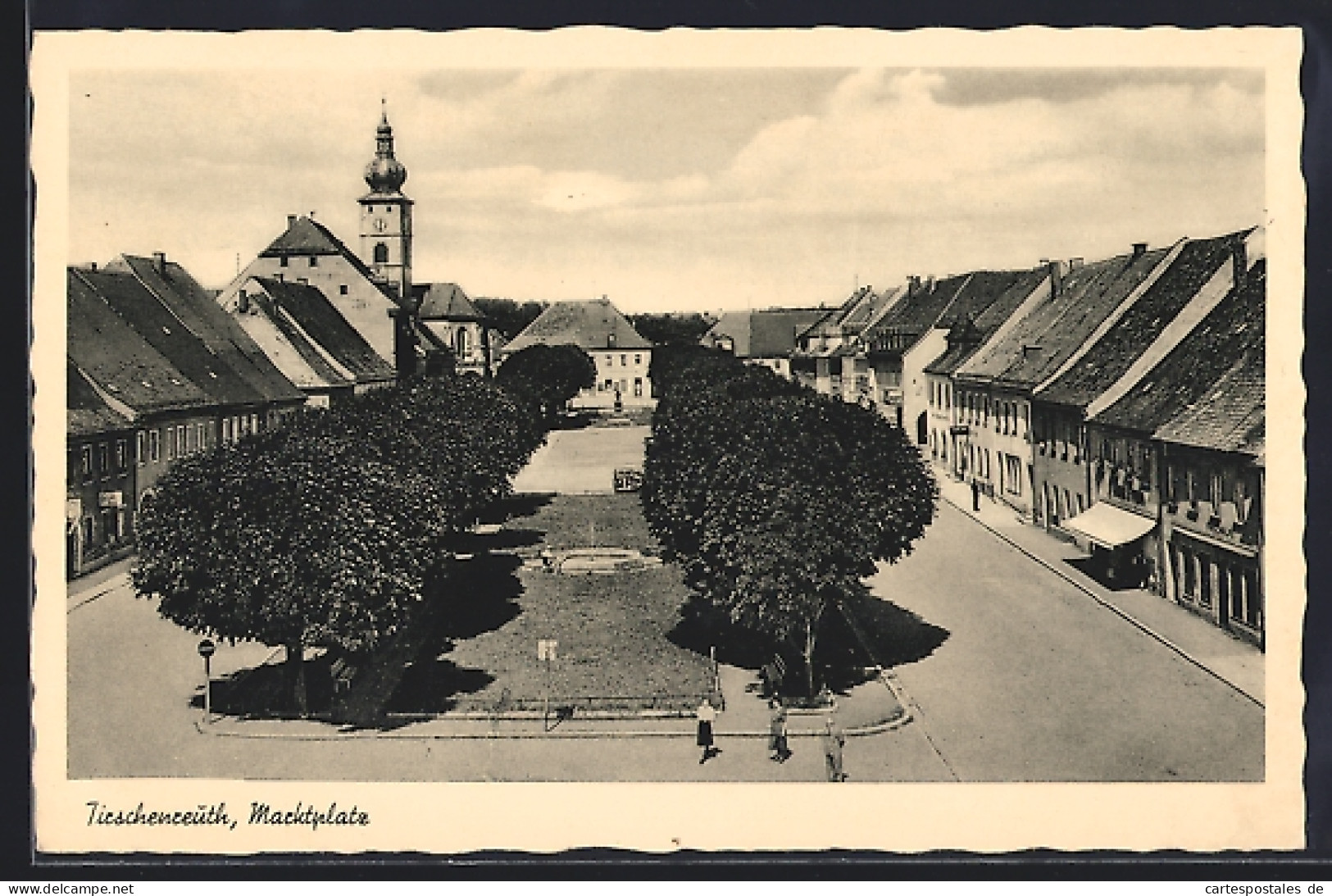 Foto-AK Tirschenreuth, Marktplatz