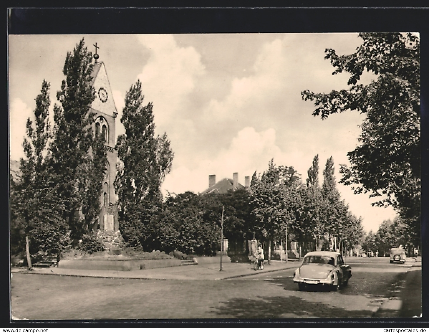 Foto-AK Wolfen, Leipziger Strasse