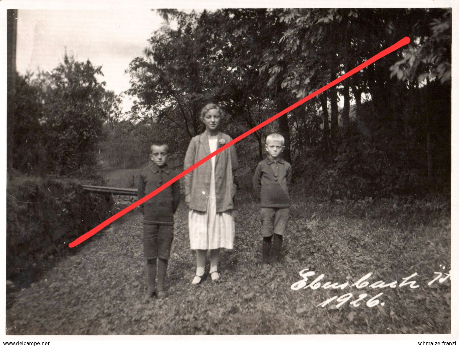 Foto Ebersbach 1926 Familie von Walter Tech ? a Neugersdorf Neusalza Spremberg Seifhennersdorf Eibau Löbau Zittau Fugau