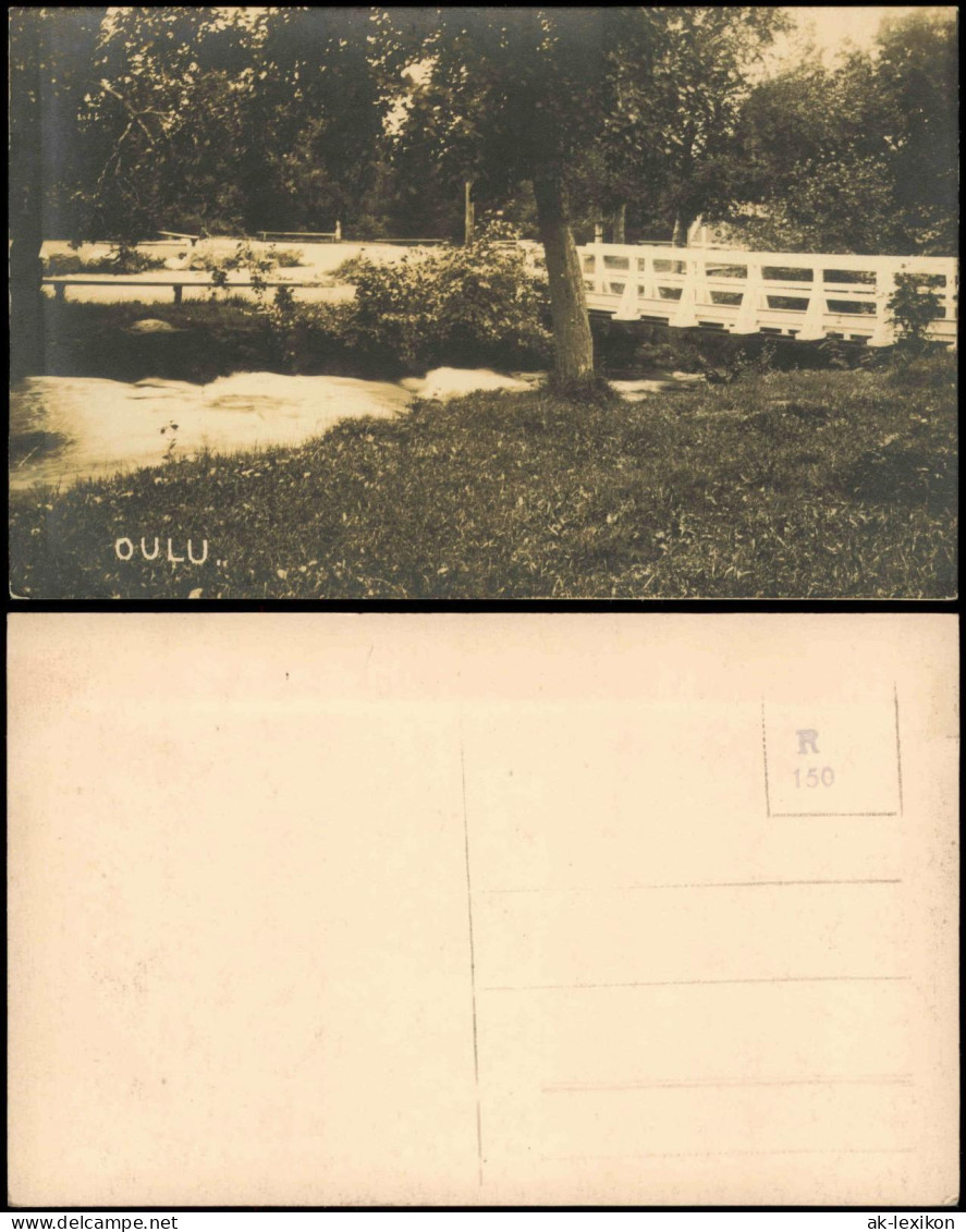 Foto Oulu (Suomi Finnland) Brücke 1913 Privatfoto  Finnland