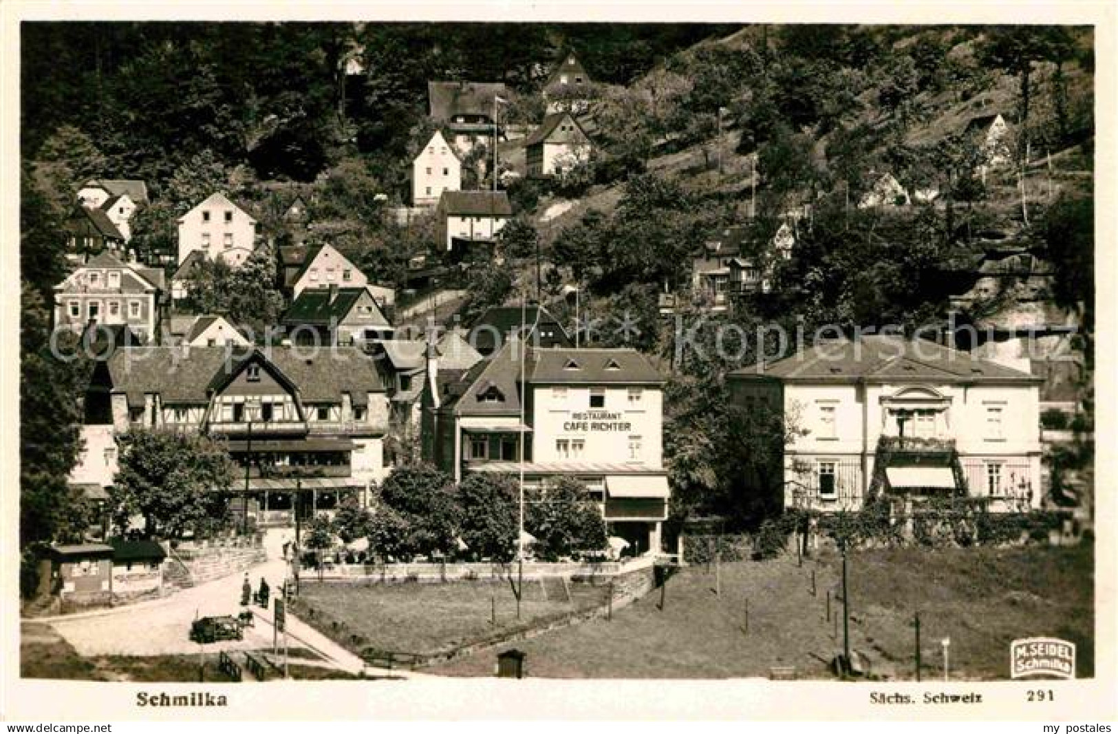 Foto Seidel M. Schmilka Nr. 291 Schmilka Restaurant-Cafe Richter