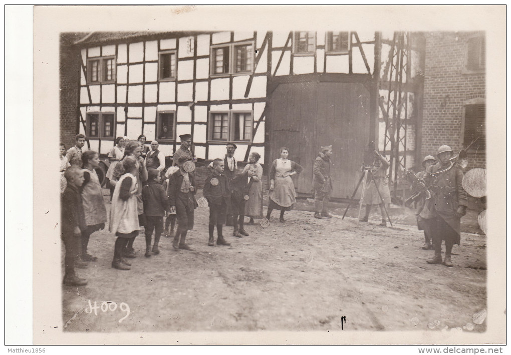 Foto september 1925 SINZENICH (Zülpich) - Eintrag von Französisch-Jäger, armée du Rhin (A123, ww1, wk 1)