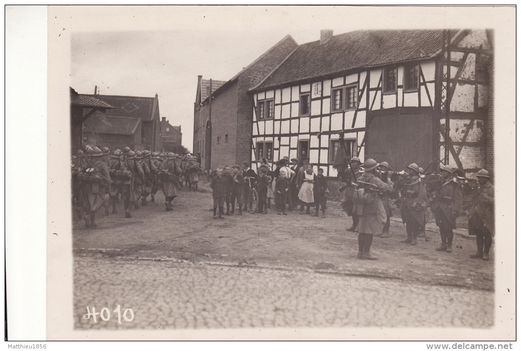 Foto september 1925 SINZENICH (Zülpich) - Eintrag von Französisch-Jäger, armée du Rhin (A123, ww1, wk 1)