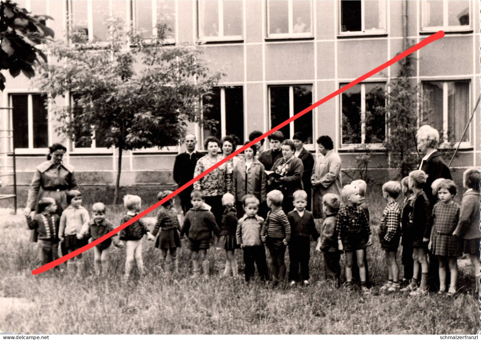 Foto Stalinstadt Eisenhüttenstadt EKO Kindergarten Kinderhaus KITA Erzieher Kinder Stahl Hütte Guben Frankfurt Oder DDR
