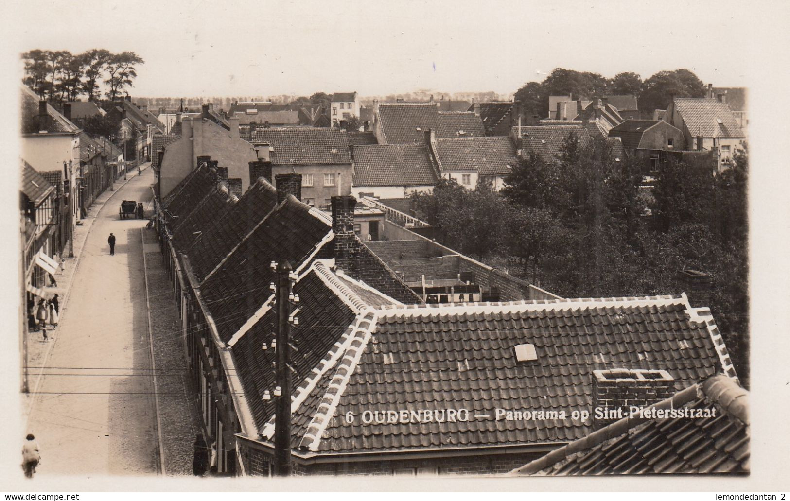 Fotokaart - Oudenburg - Panorama op Sint-Pieterstraat