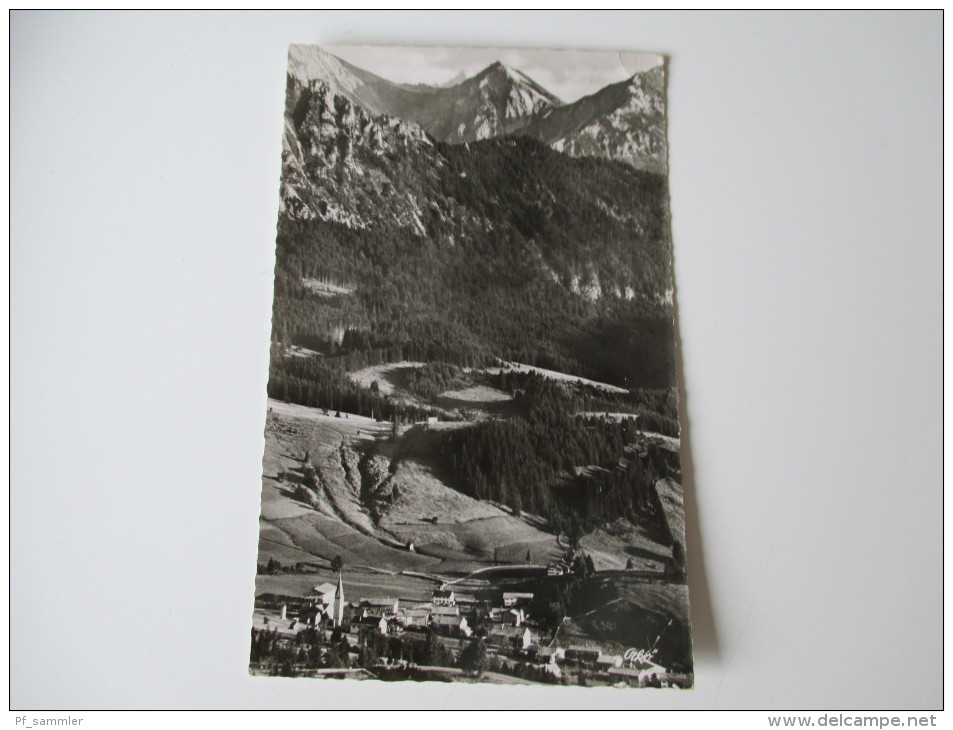 Fotokarte Jungholz i. Tirol. mit Geishorn. Stempel: Jungholz Sondertarif