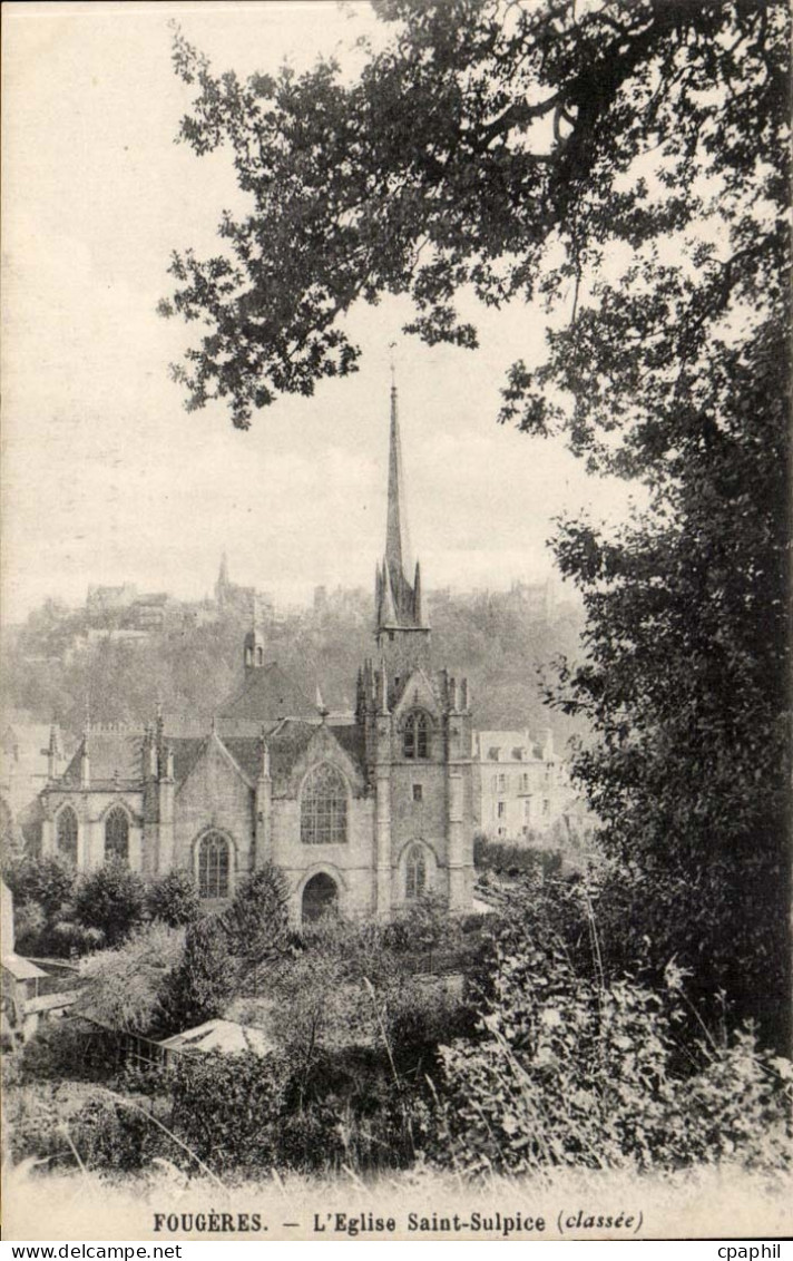 Fougeres - L'Eglise Saint Sulpice - CPA