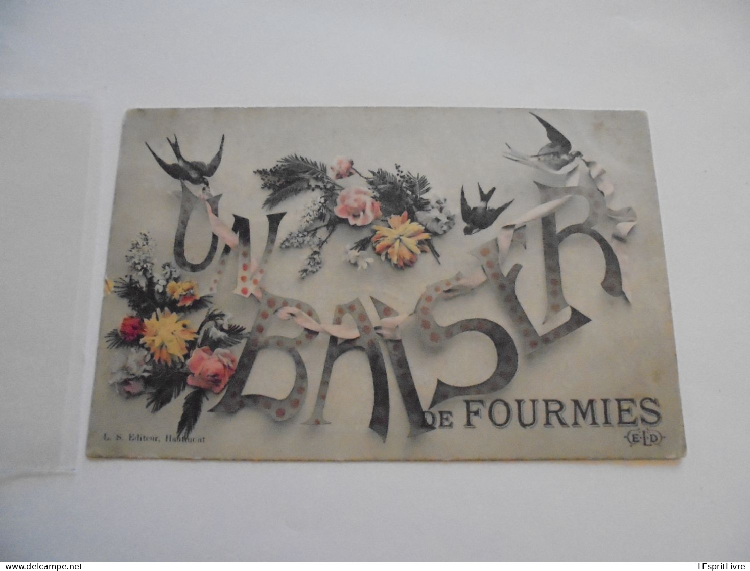 FOURMIES Un Baiser de Fourmies Carte Postale Postcard AK CP PK