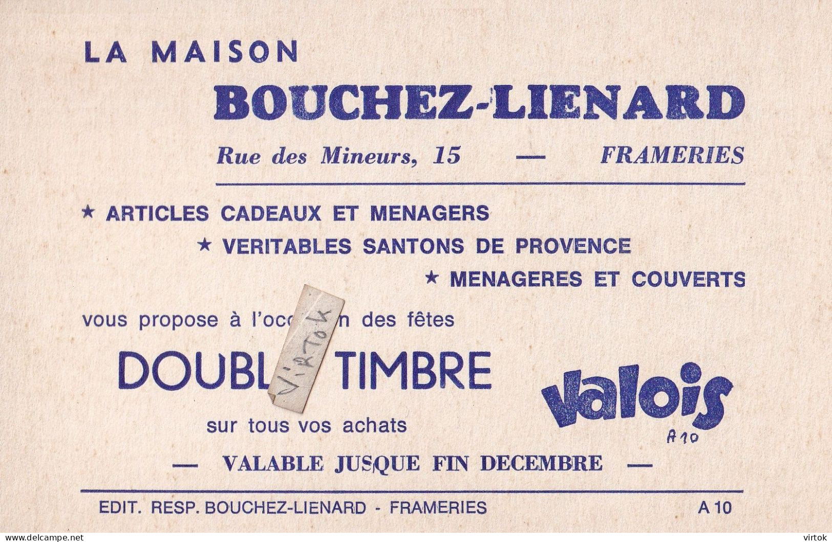 FRAMERIES : La maison  Bouchez-Lienard    ( see scans )