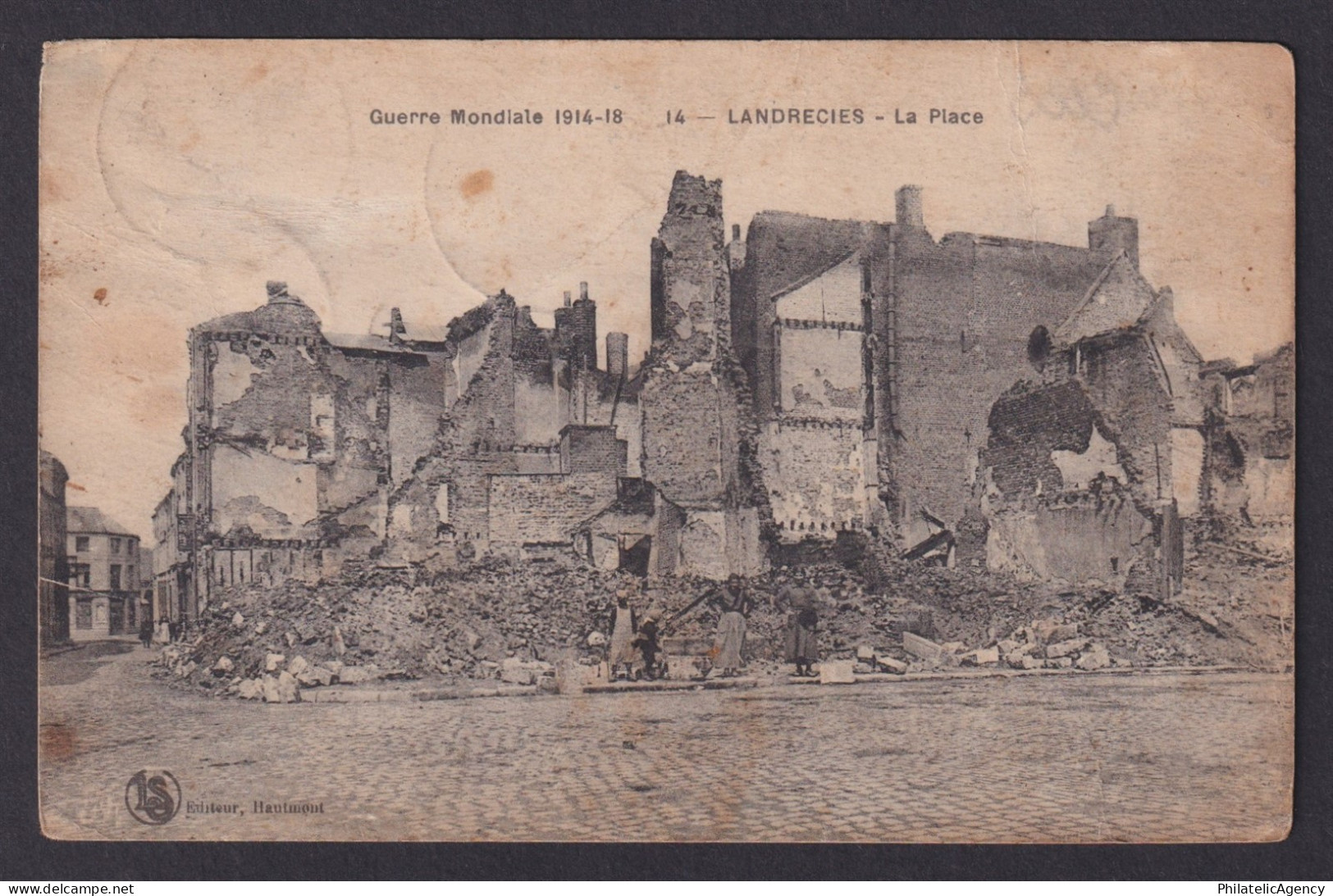 FRANCE 1919, Postcard, Landrecies, La Place, WWI, Posted