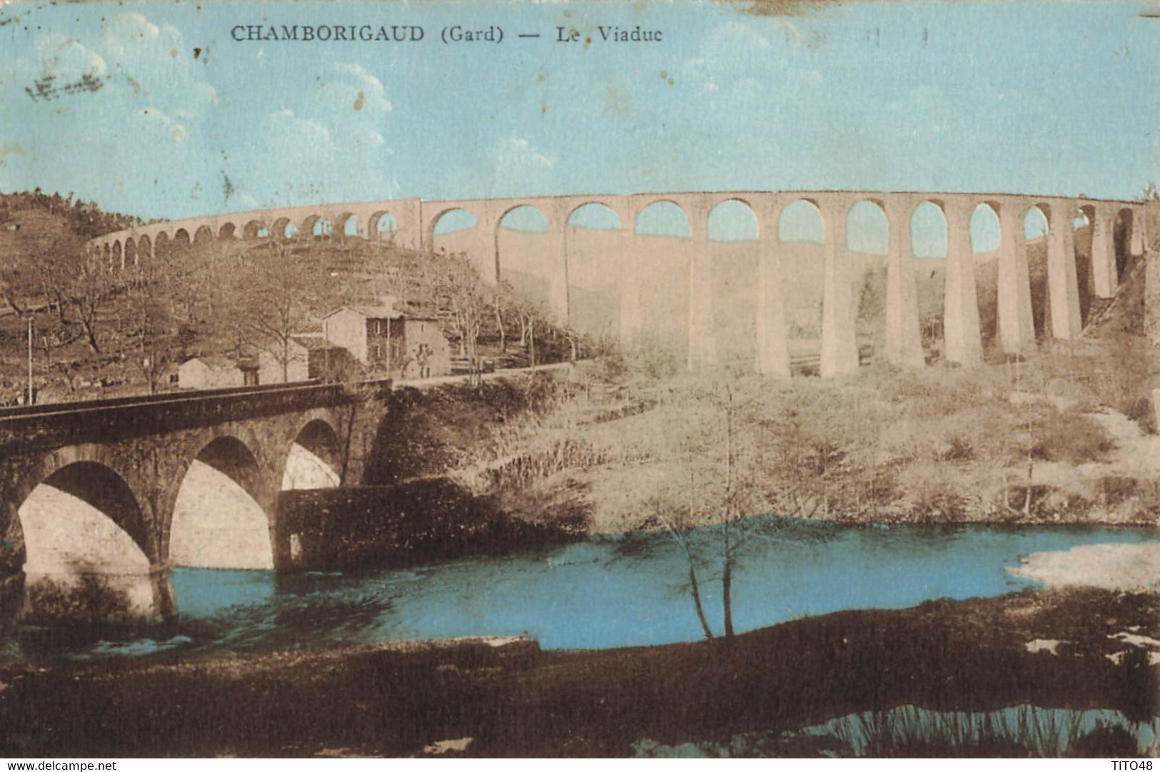 France (30 Gard) - Chamborigaud - le Viaduc