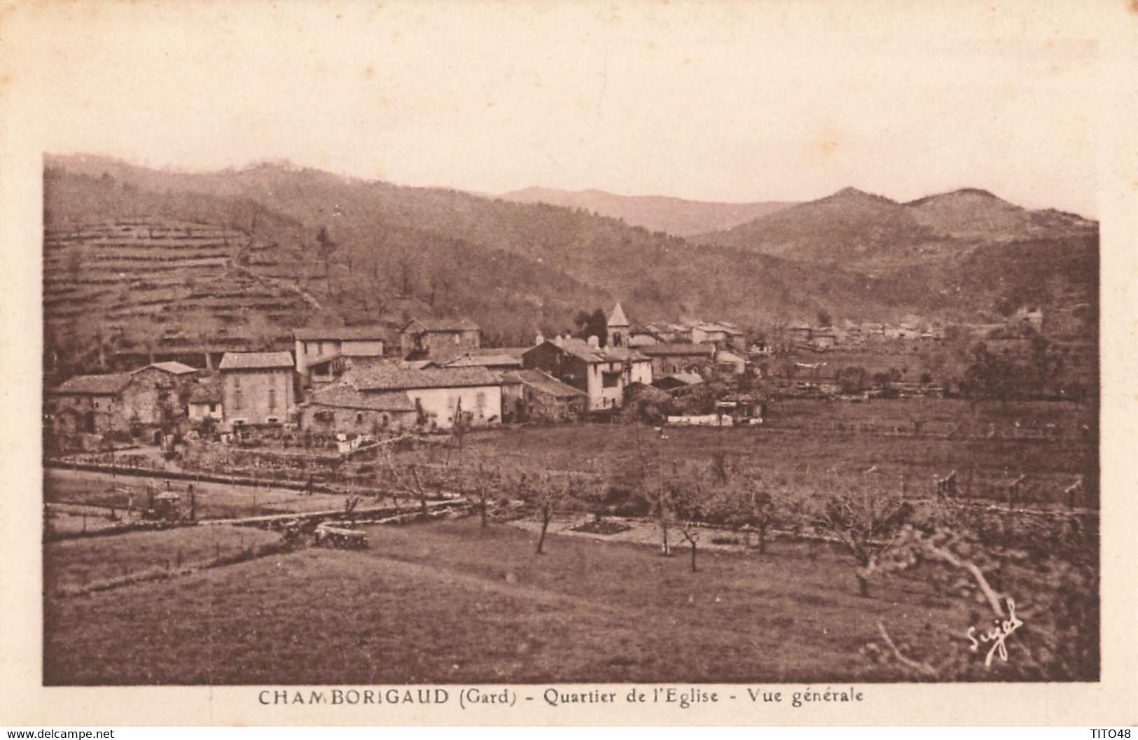 France (30 Gard) - Chamborigaud - Quartier de l'Eglise