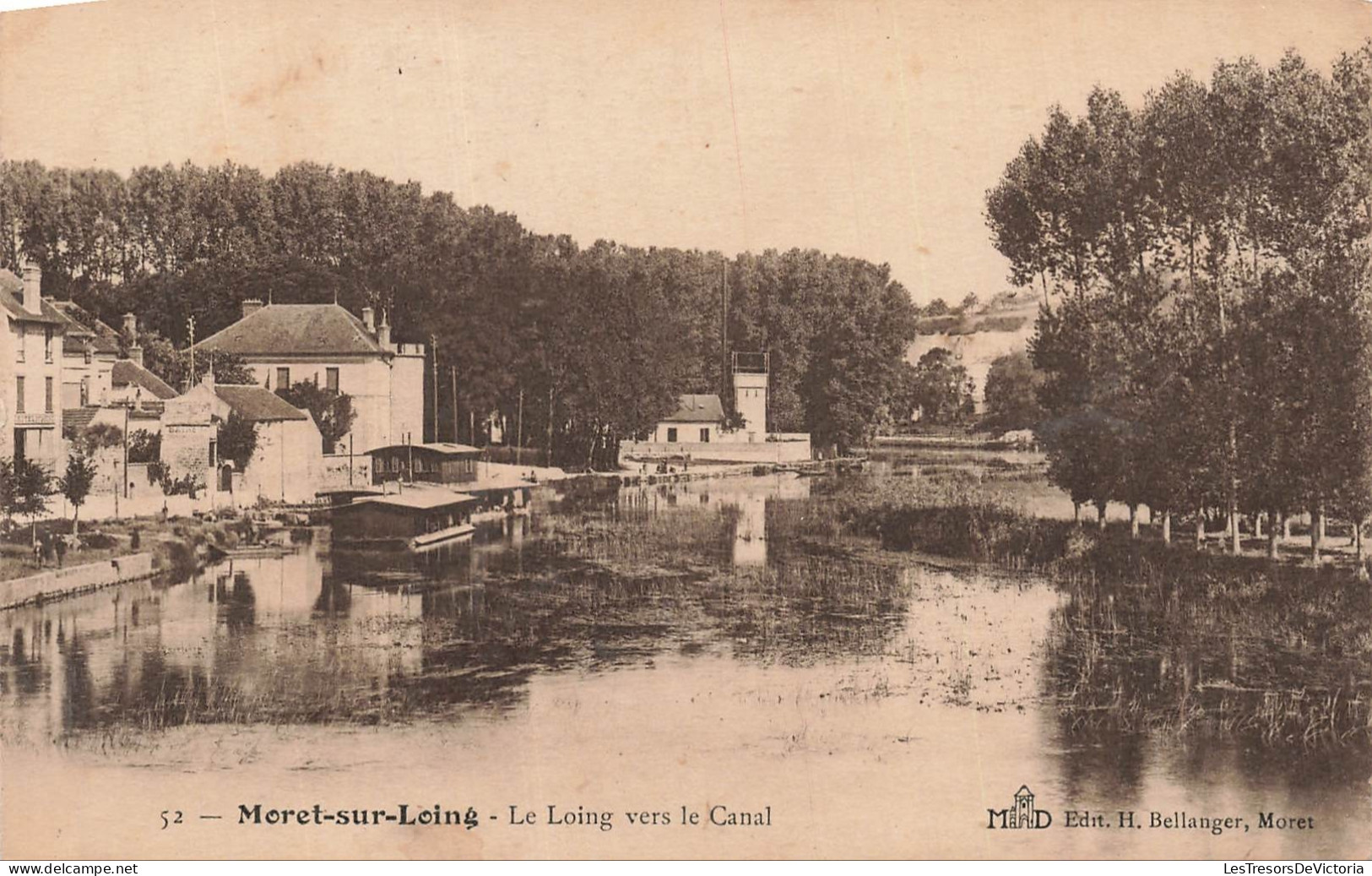 FRANCE - 77 - MORET SUR LOING - Le Loing vers le Canal