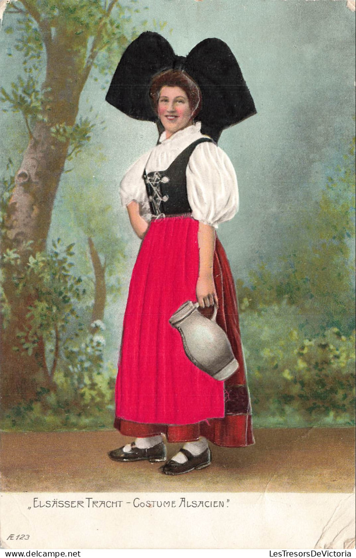 FRANCE - Alsace - Costume - Elsasser Tracht - Colorisé - En relief - CPA