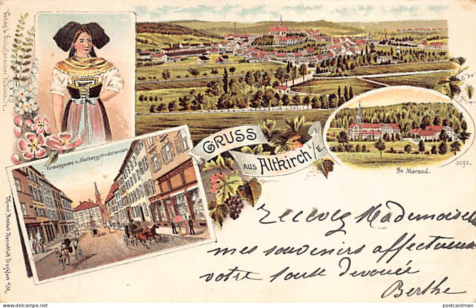 France - ALTKIRCH (68) Litho - Gruss aus