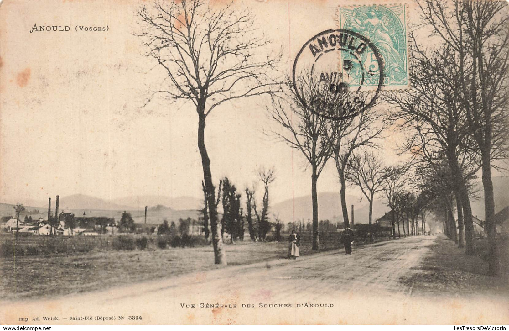 FRANCE - Anould - Vue générale - Souches d Anould - Rue - Animé - CPA