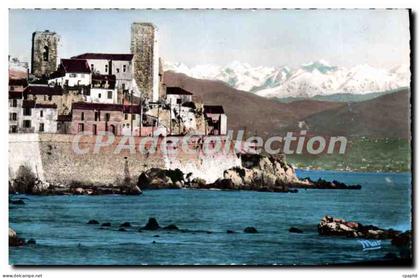 CPA Antibes Les Remparts Et Les Alpes