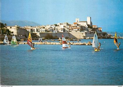CPM Antibes (Alpes Maritimes)Planches a voile devant les ramparts et la vieille ville