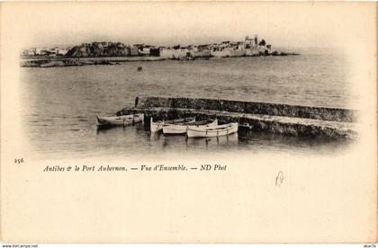 CPA ANTIBES - ANTIBES et le Port Aubernon - Vue d'Ensemble (639214)