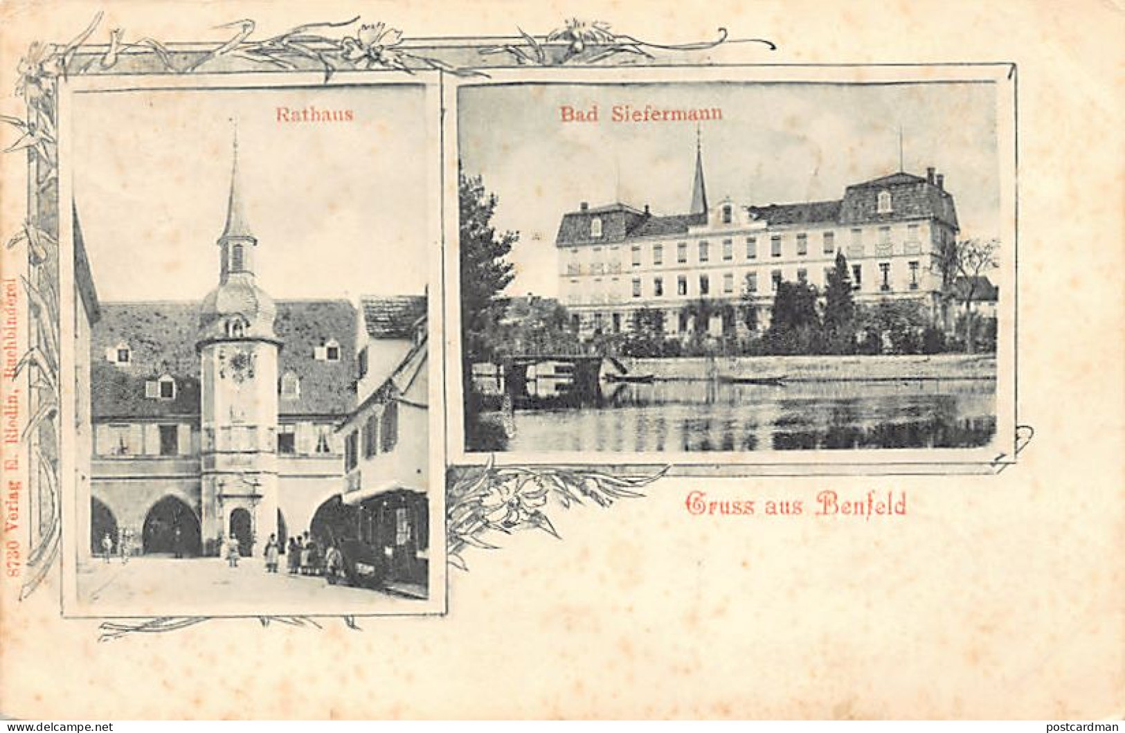 France - Benfeld - Mairie - Etablissement Siefermann - Ed. E. Riedin Buchbinderei