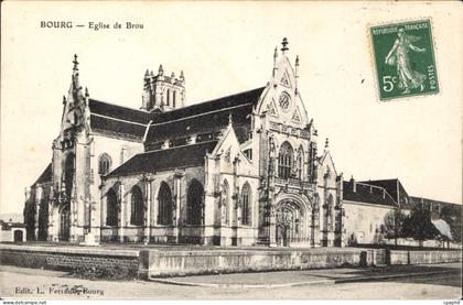 CPA Bourg Eglise de Brou