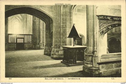 CPA Bourg Eglise De Brou Interieur