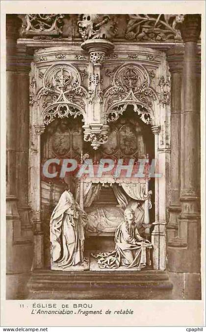 CPA Eglise de Brou l'Annonciation Fragment de retable
