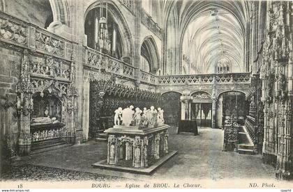 CPA Bourg Eglise de Brou Le Choeur
