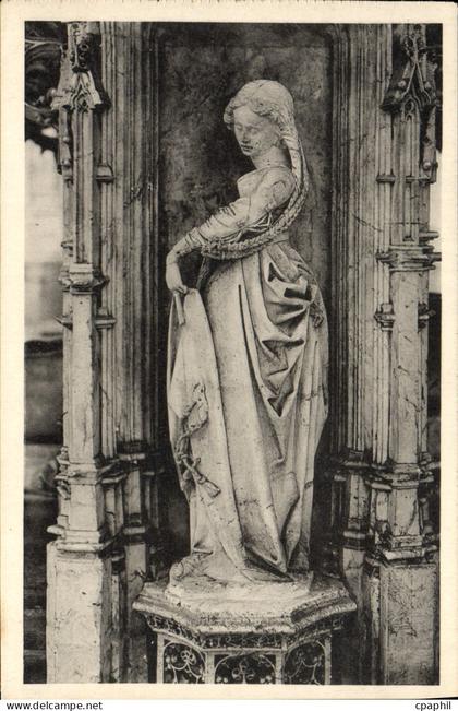 CPA Eglise de Brou Statuette