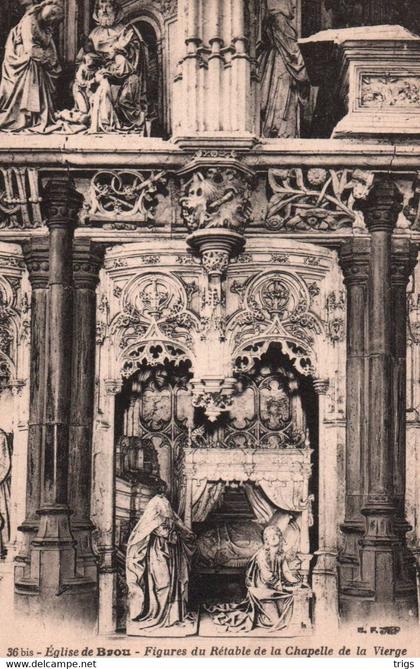 Église de Brou - Figures du Rétable de la Chapelle de la Vièrge