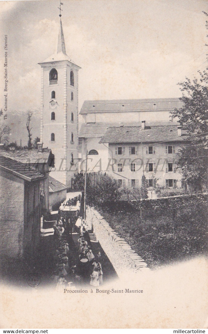 FRANCE - Bourg-Saint-Maurice, Procession, Postcard 1900
