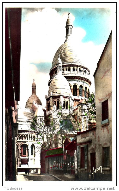 FRANCE. Carte postale ayant circulé. Basilique du Sacré Coeur.