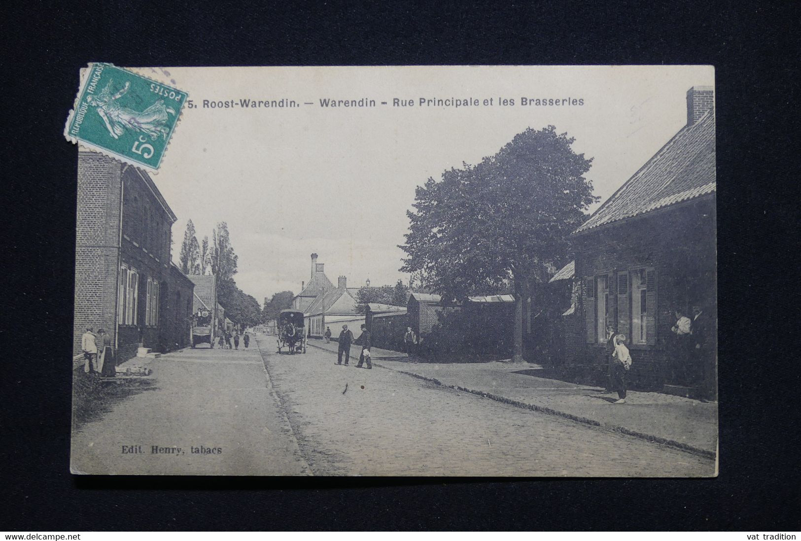 FRANCE - Carte postale de  Roost Warendin - Rue principale et les Brasseries - L 101044