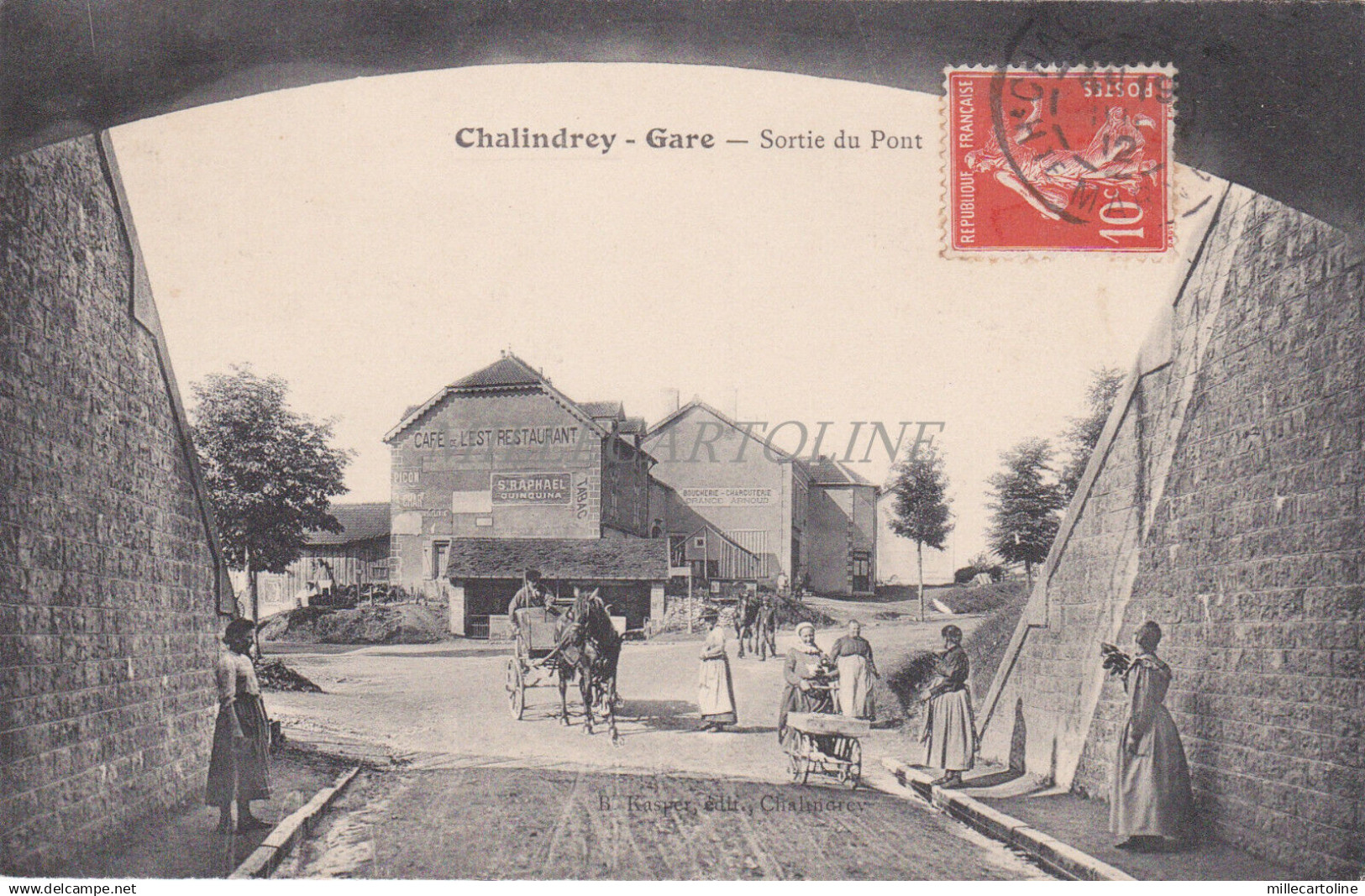 FRANCE - Chalindrey - Gare - Sortie du Pont 1912