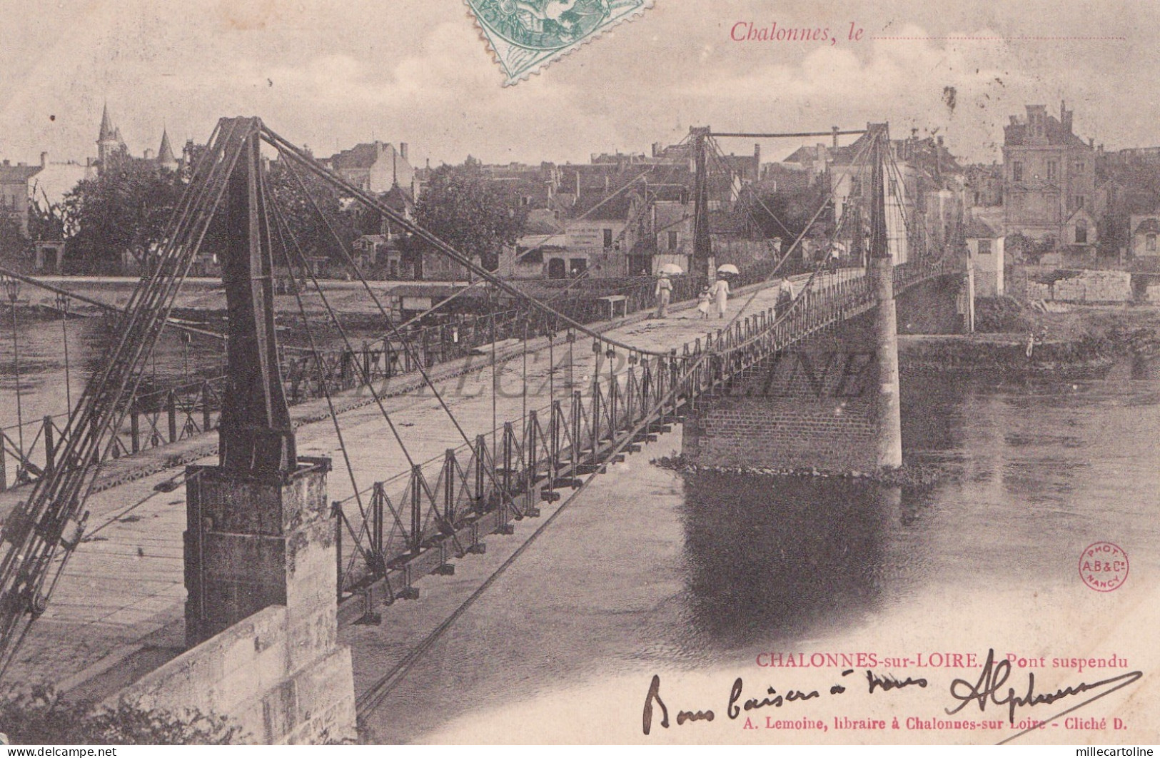 FRANCE - Chalonnes-sur-Loire, Pont Sospendu, Postcard