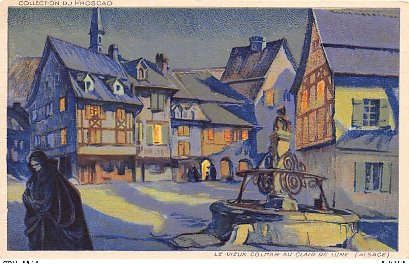 France - COLMAR - Collection du Phoscao - Le vieux Colmar au clair de lune