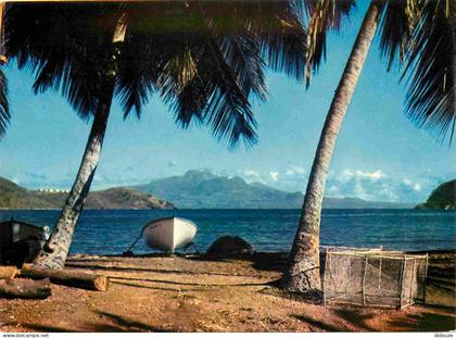 Carte Postale - Guadeloupe - Basse-terre - Basse-terre et la soufrière vues des saintes From los santos basse-terre isla