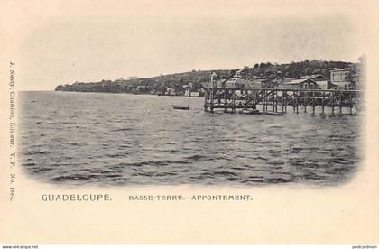 Guadeloupe - BASSE TERRE - Appontement - Ed. J. Nesti - Chardon - V.P. 1884