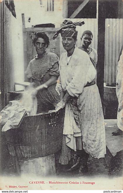 Guyane - CAYENNE - Blanchisseuses créoles à l'ouvrage - Ed. P. Hilaire