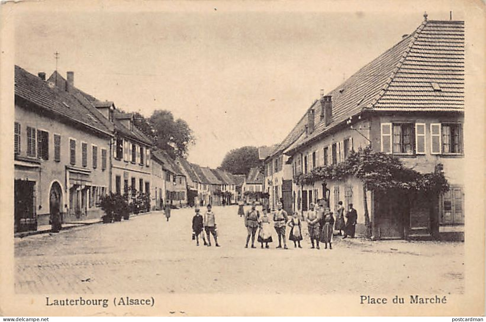France - LAUTEBOURG - Place du Marché - Ed. E. Johannes, Schiltigheim