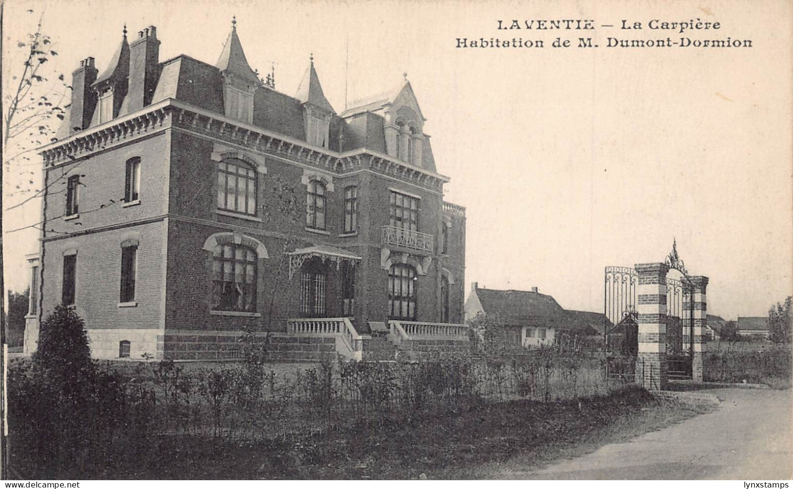 France Laventie Carpiere Habitation de M Dumont Dormion vintage postcard