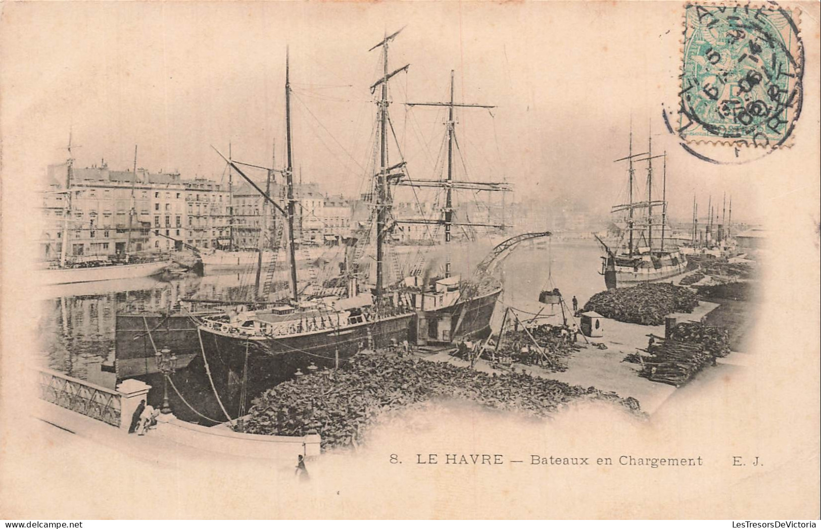 FRANCE - Le Havre - Bateaux - Chargement - Transport - Port - 1906 - CPA