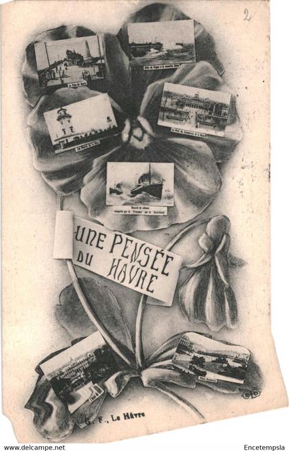 CPA carte postale France Le Havre -  une pensée du Havre multi vues 1929 VM61643