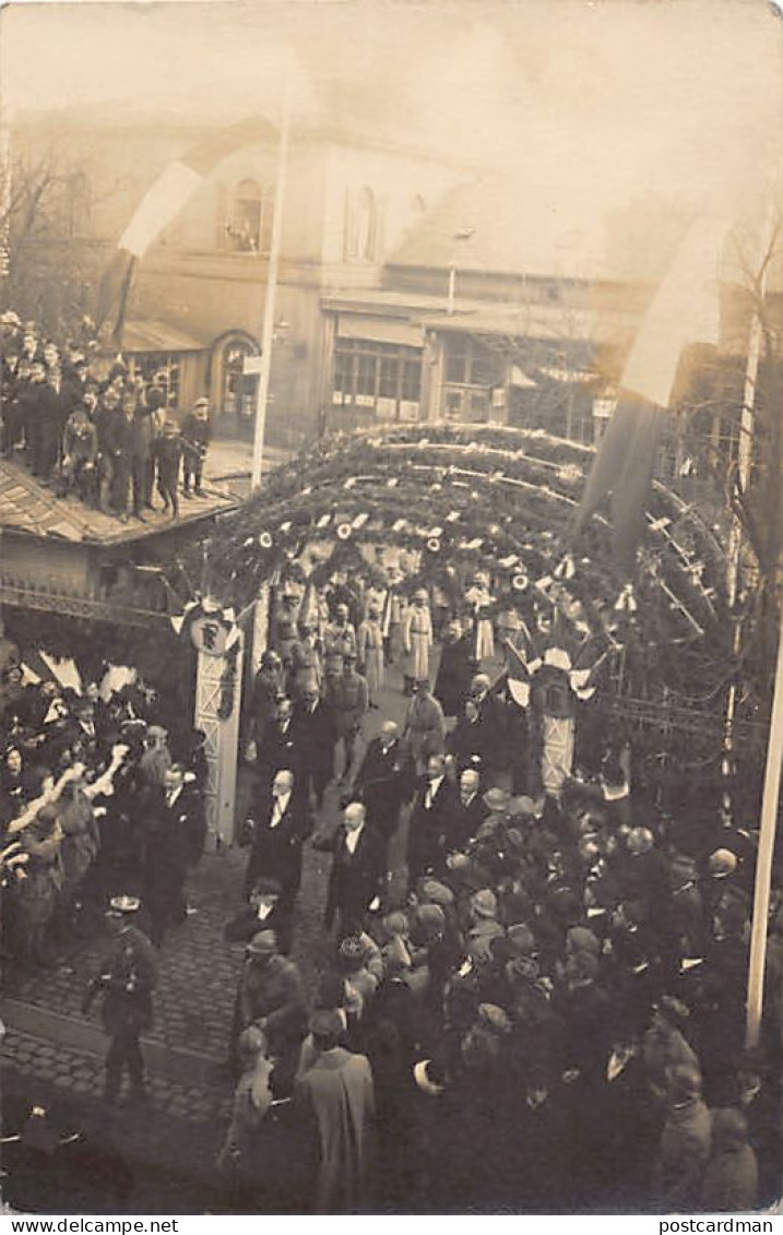 France - Le Président POINCARÉ à Soultz - Libération de l'Alsace - Photo M. Seckler-Boetsch