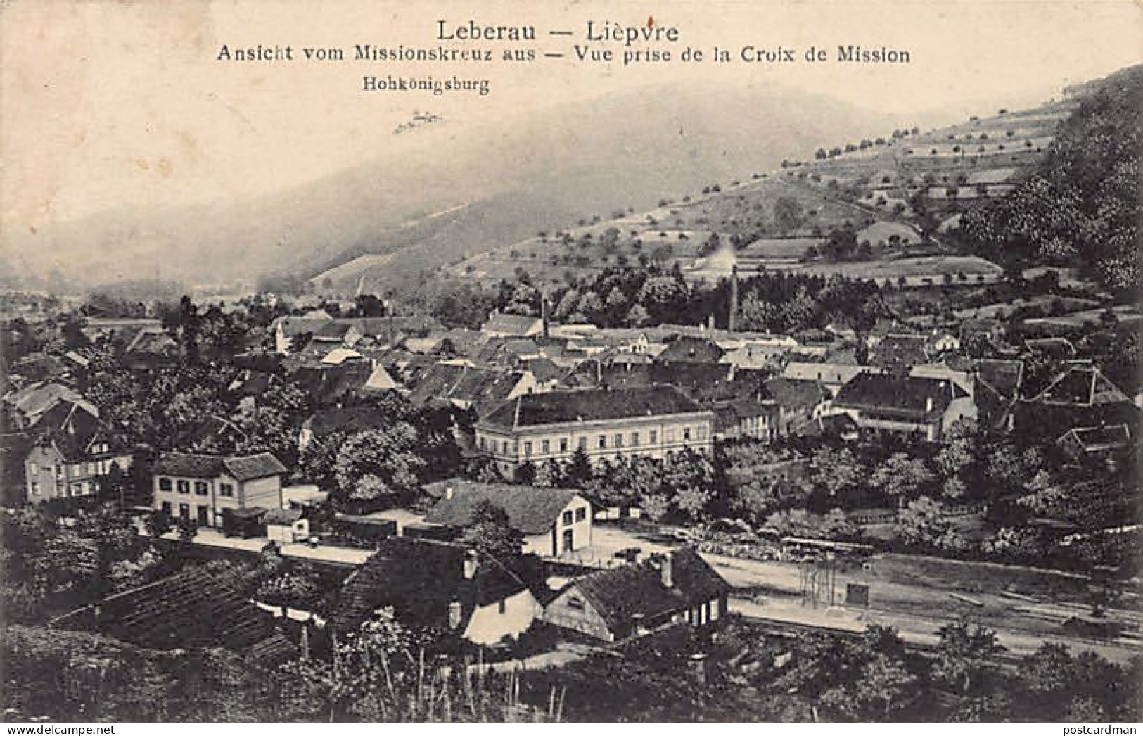 France - LIÈPVRE (68) Vue prise de la Croix de Mission