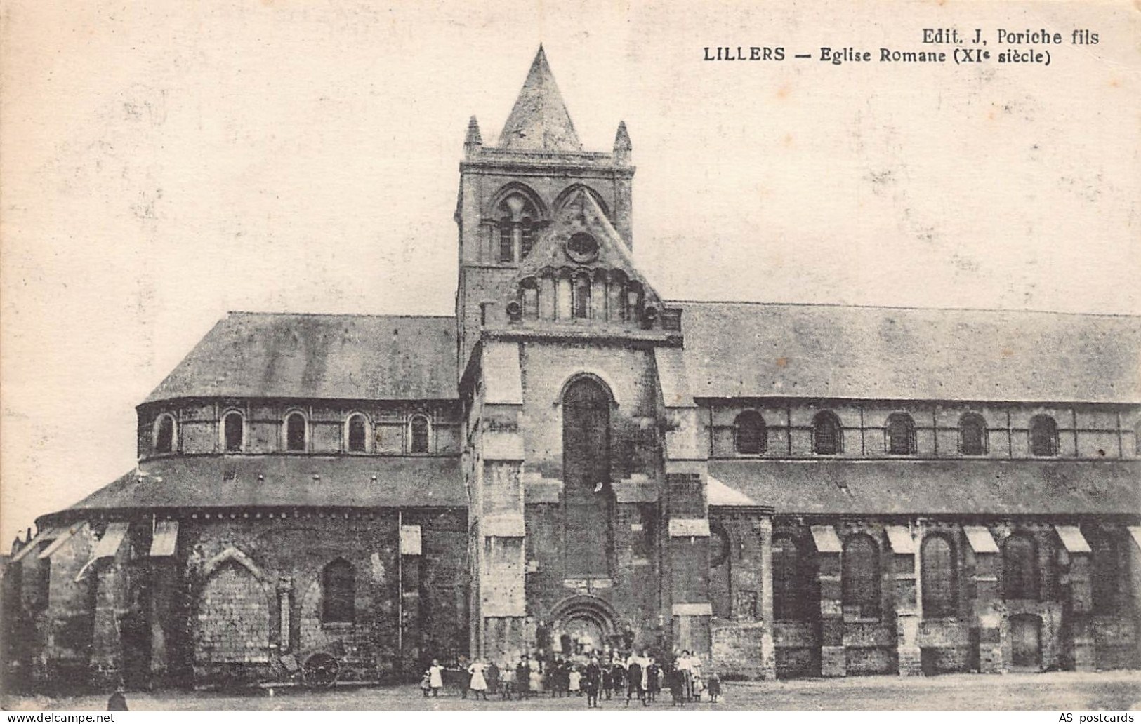 France Lillers Eglise Romane Church vintage postcard B970