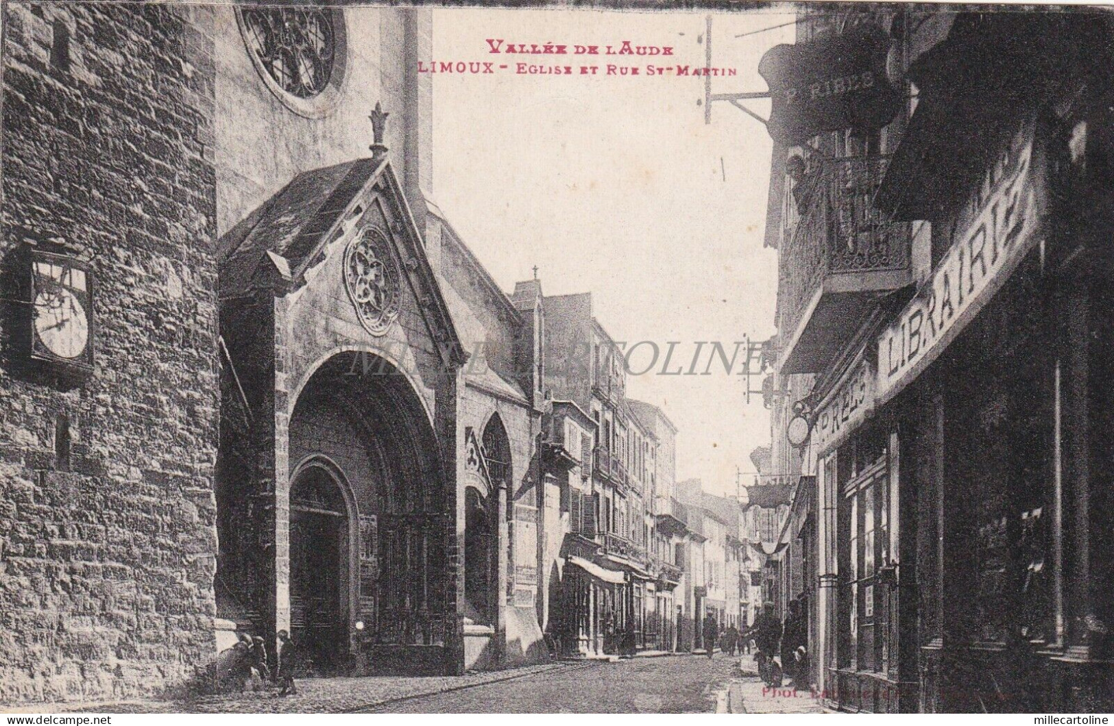 FRANCE - Limoux - Eglise et Rue St. Martin