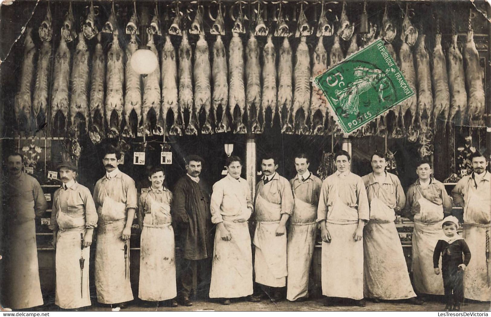 FRANCE - Lyon - Boucherie Lyonnaise - Croix Rousse - Hommes - CPA