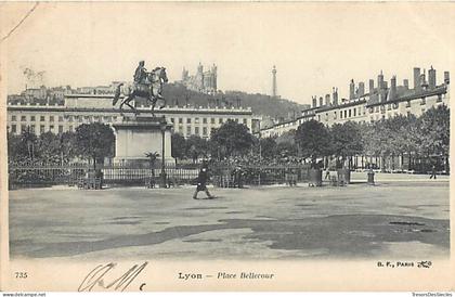 CPA 69 Rhône > Lyon > Lyon 2 Place Bellecour - Etat