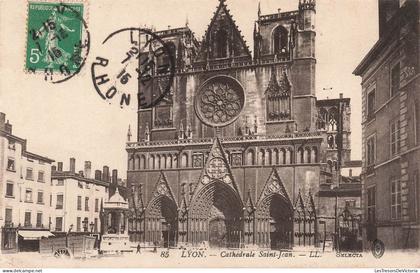 [-5%] FRANCE - Lyon - Cathédrale Saint Jean - LL - Selecta - Carte postale Ancienne